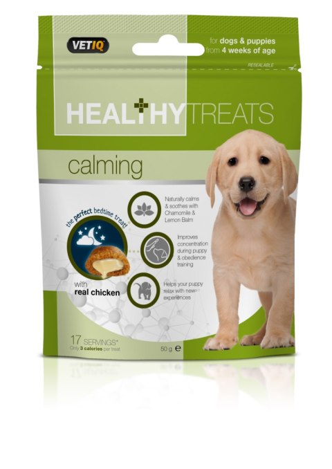 Vetiq Przysmaki uspokajające dla szczeniąt i psów Healthy Treats Calming For Dogs and Puppies 50g Vetiq Przysmaki uspokajające dla szczeniąt i psów Healthy Treats Calming For Dogs and Puppies 50g